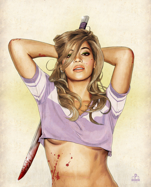 sp00kysexual:  mahlibombing:  Slaughterhouse Starlets Created by Keith P. Rein Print