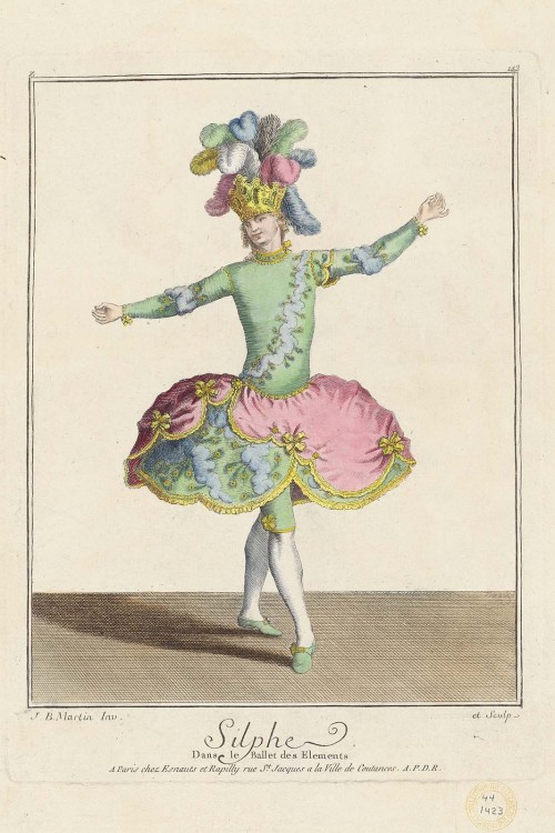 Silphe-Dans le Ballet des Elements, engraved by Jean-Baptiste Martin, Gallerie des Modes et Costumes