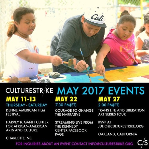 We’ve got some exciting events coming up through the month of May! #artforchange #migrantart #