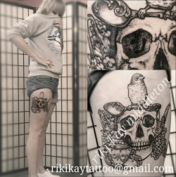 fuckyeahtattoos:   Custom work by Riki-Kay