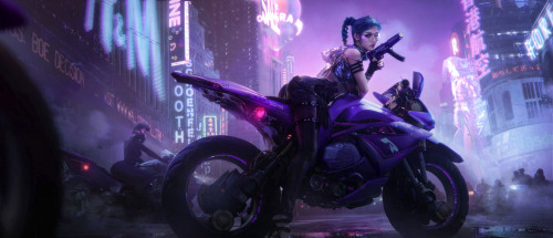 The glorious cyberpunk and sci-fi themed character artworks of Tian Zi - www.this-is-cool.co