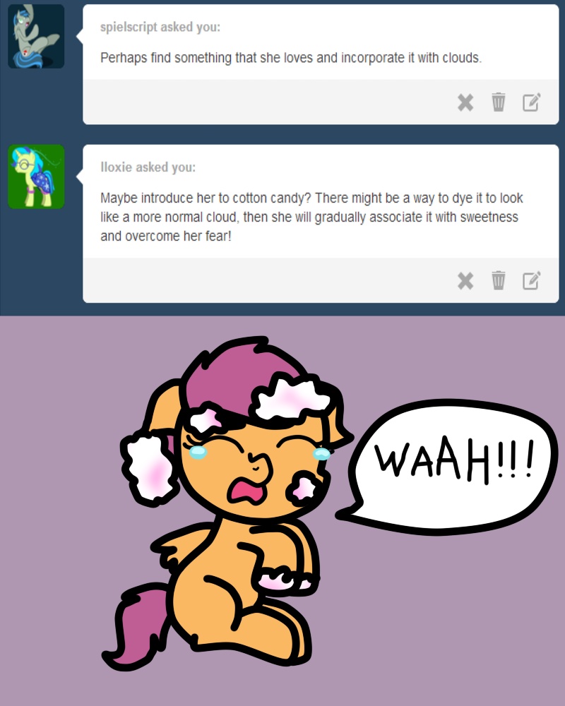 babyscoots:  Cold: You guys made it worse! Not only do I have to calm her down but