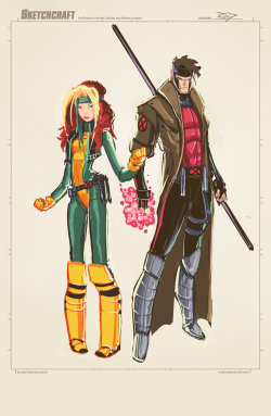 comicsbeforecandy:  Sketches @ Midnight 015 by RobDuenas  Awesome couple