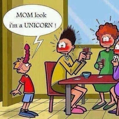 Cute cartoon unicorns