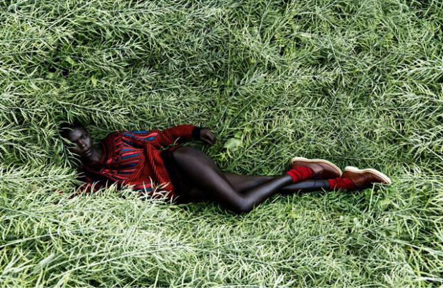dreams-in-blk:Janeil Williams 🇯🇲 is the muse for today. Vogue Germany 2013 Photog: Julia Noni (source) 