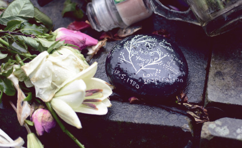 Ian Curtis’ memorial stone- Macclesfield  Cemetery.