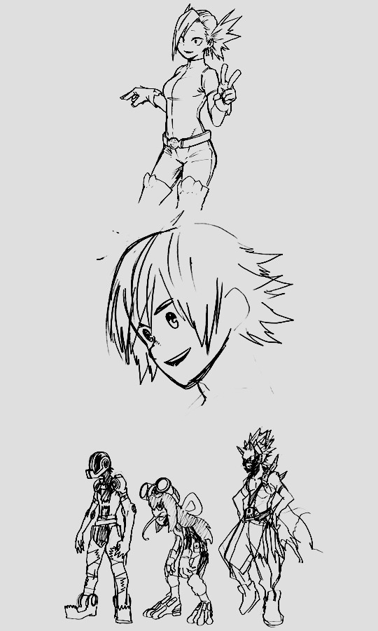 Promote Volumes Sketches(vol. 1-12 & 16-24) And Extra Pages (vol. 13-15) By Horikoshi Kohei