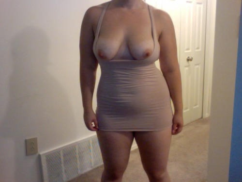 blueraspberryrose:  Trying on a new dress… Where do you think I should wear this dress?  Give me some kinky ideas… 