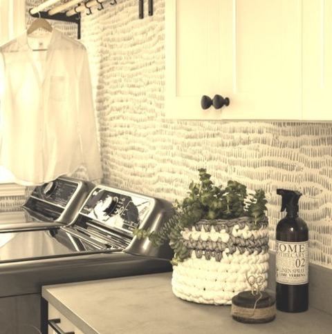 Transitional Laundry RoomInspiration For A Small, Single-wall Transitional Laundry Room Renovation