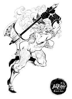 ersape:  Inktober nº12 Dragon’s Crown Amazon. 