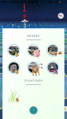 shelgon:  With the new patch, some users such as Toki767 have started to be able to test the new form of tracking on Pokémon GO. With the new tracking system, alongside the Sightings which may show Pokémon in the wild, areas may come up which showcase