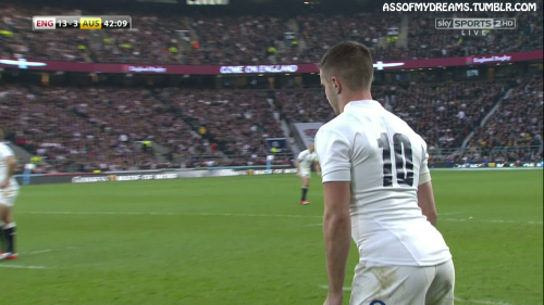 assofmydreams:England rugby player George Ford. I love the way he really sticks his ass out when tak