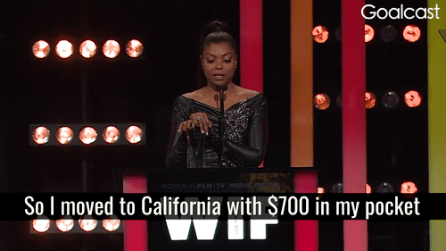 hustleinatrap:  Amazing Taraji P. Henson about her own way to success. Powerful, emotional and 