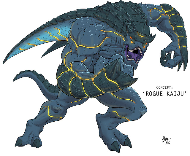 I have to admit, that I love the Mega-Kaiju's design and the idea