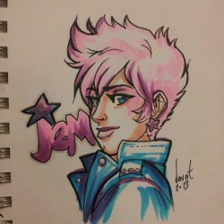 Daunt:  Ahhh Had To Draw #Jem All Punky… :D 