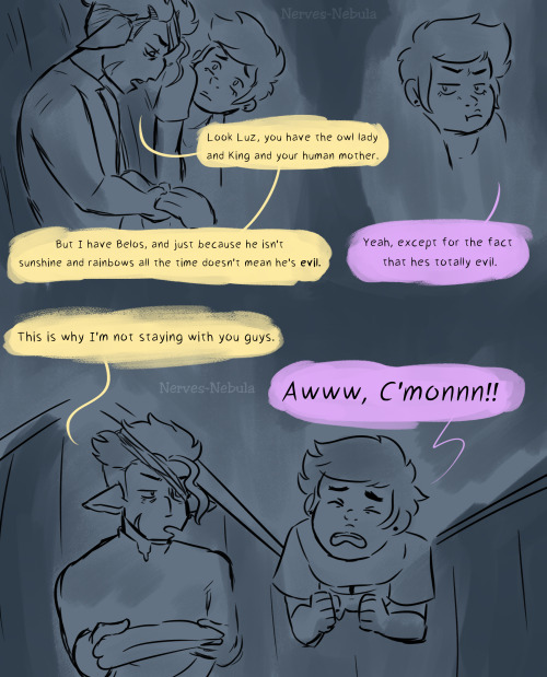 nerves-nebula:WOO! this comic is dedicated to all the ppl who remembered this AU despite me not post