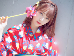 soimort:  Sakura Miyawaki - Instagram - Tue 14 Aug 2018  #summer #浴衣 #👘 #summer #yukata #👘