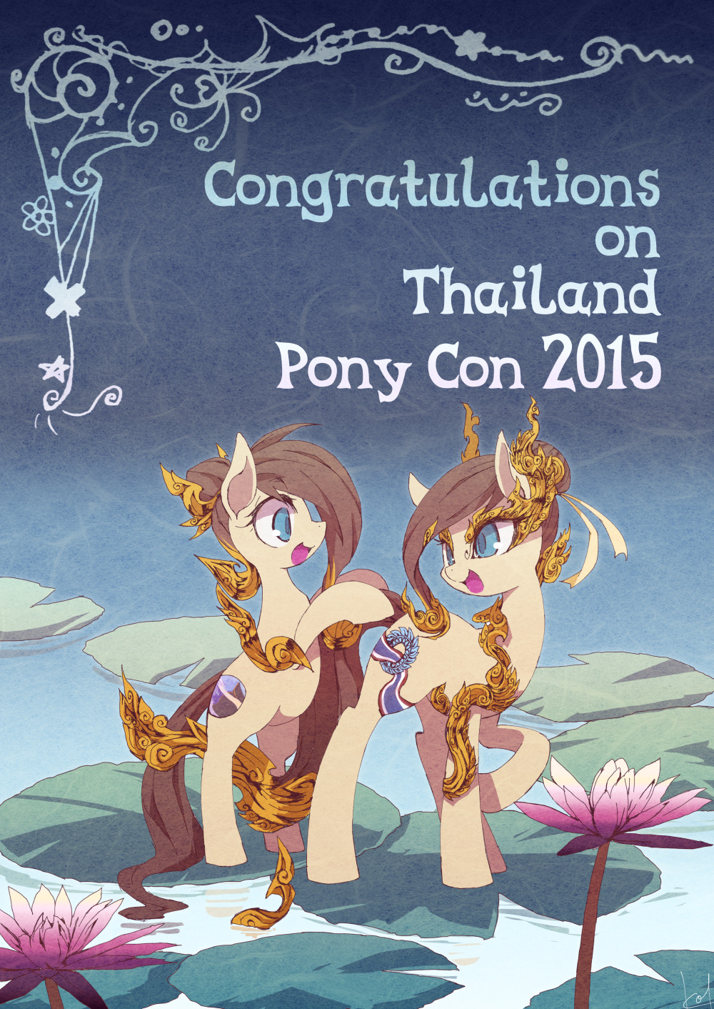 To Thai Pony Con Staffくーおう(@kuou): I am honored to be able to attend to the