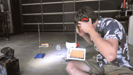 lifeisso-short: Breaking a Wine Glass with a Megaphone. More at funny pics