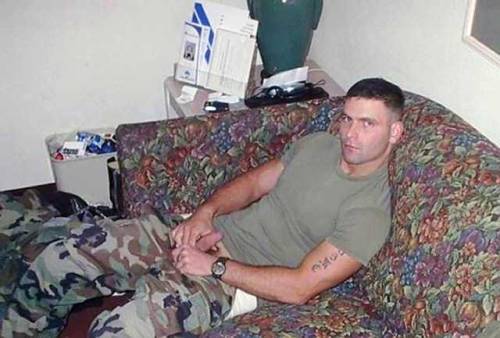 unclemike666:  servicing sweaty service men—the best way I know to give back to the soldiers who serve this country 