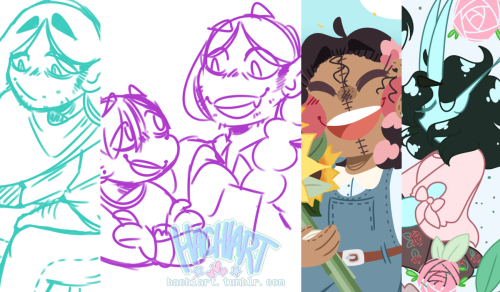hachiquius: March summary of my Patreon!!! Cowboys and sweet baby girls~ ko-fi | patreon | twitter