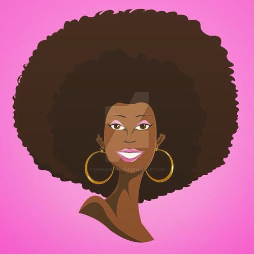 Afro clip art from 2010 #chriscrazyhouse #blackwomanart #afro #afrohair #blacknaturalhair #vectorart
