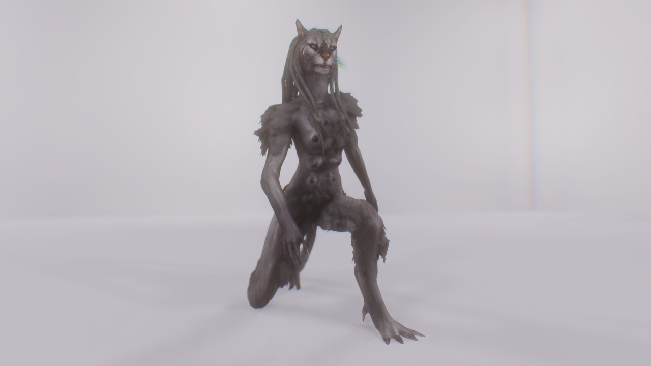 immersivebodies:  Here are some more close-up shots. The fur on the legs is at the