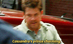 thelibrarianstv:Cassandra as Prince Charming