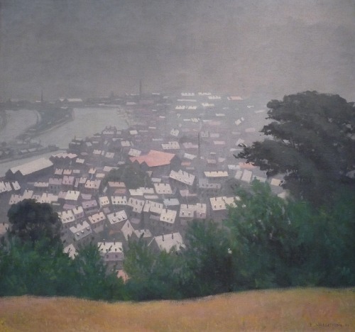 art-centric:Honfleur in the mistFelix Vallotton , 1911