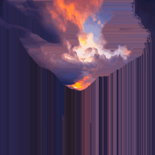crossconnectmag:Chromo Valdez:  Glitch Landscape GifsChromo Valdez is the art project of a touring m