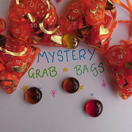 ✨ Mystery Grab Bags ✨ Live now (here) on Etsy @InfinityDice - mystery dice bags for just £6! Y