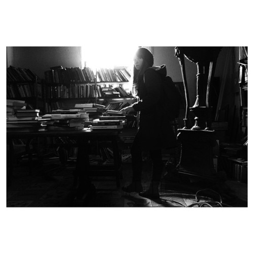 // standing there, staring at the long shelves crammed with books, i felt myself relax and was suddenly at peace // (at Port Richmond Books)