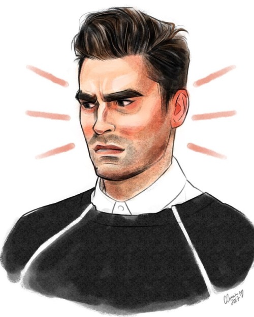 rebelrebelblackandwhite: My new obsession is @schittscreek ! David is my favorite obvi @instadanjlev