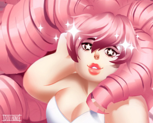 dou-hong:  2nd print for AX! The lovely Rose Quartz! + Closeup!