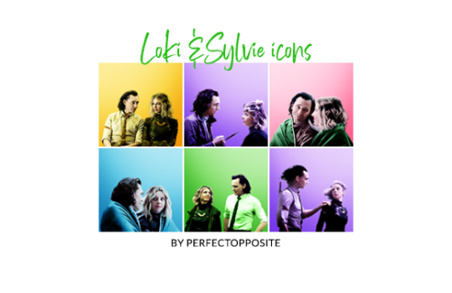 perfectopposite: Loki & Sylvie icons twenty-four icons, 150x150 please like and reblog if using 