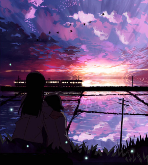 milliardo-peacecraft:  theartofanimation:  Inumaroboya02  these remind me of 5 centimeters per second 