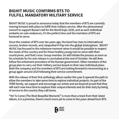 BTS Members Are Looking Forward To Reconvening As A Group Again Around 2025 Following Their Service Commitment.