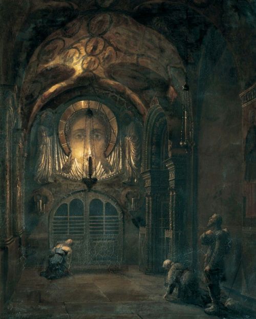 Stepan Shukhvistov - The porch of the Moscow’s Cathedral of the Annunciation (1849).
