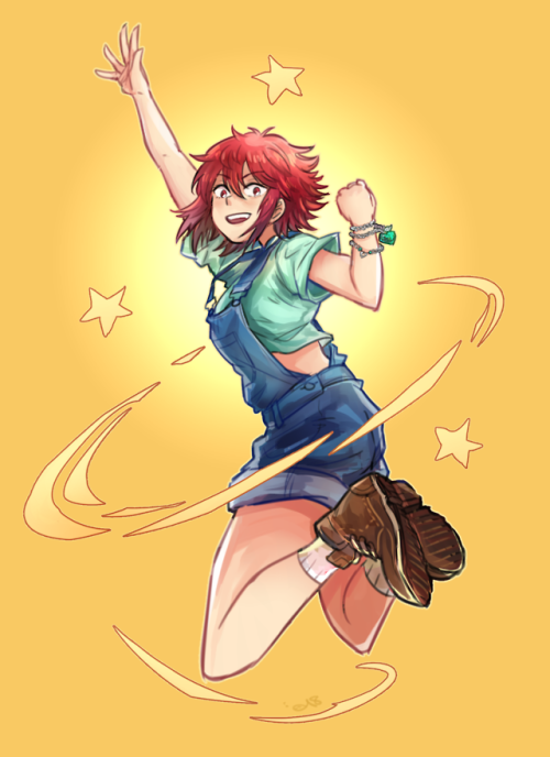 Commission for @kermitshouseoffun of their fiery BnHA OC Nariko! she was super fun to draw ^q^