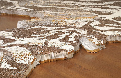 Xu Bing1st Class, 2011 500,000 “1st Class” cigarettes, adhesive, carpet