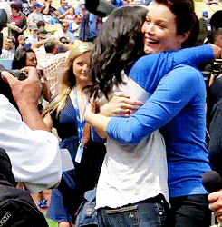 bellamyyoung:  The Scandal ladies at Dodger Stadium 7th April 2013 x 
