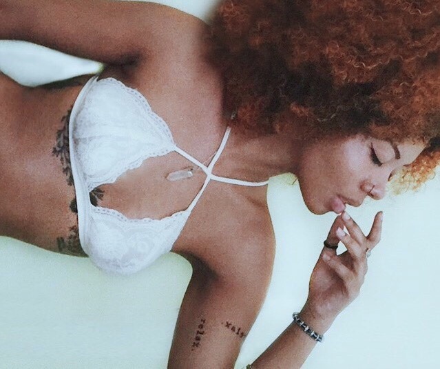 fr0fection:  “Ms. Pretty Pussy” (2015)  Oil on canvas