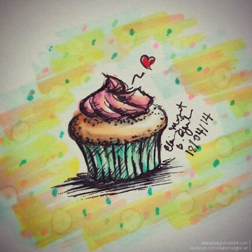 7 day challenge episode 2  Marker drawing, Copic marker art, Cupcakes art  drawing