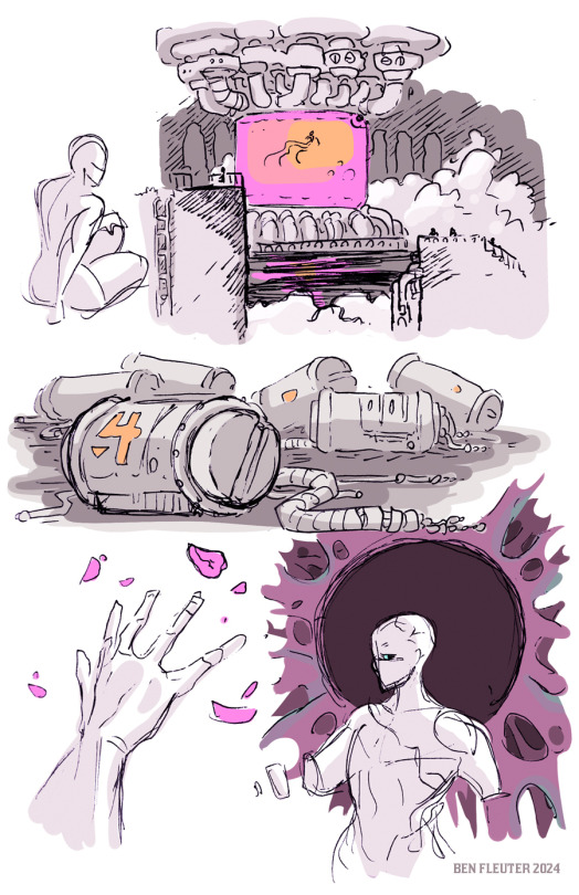 A Page From My Sketchbook.Hundreds Of Sketches More On My Patreon.