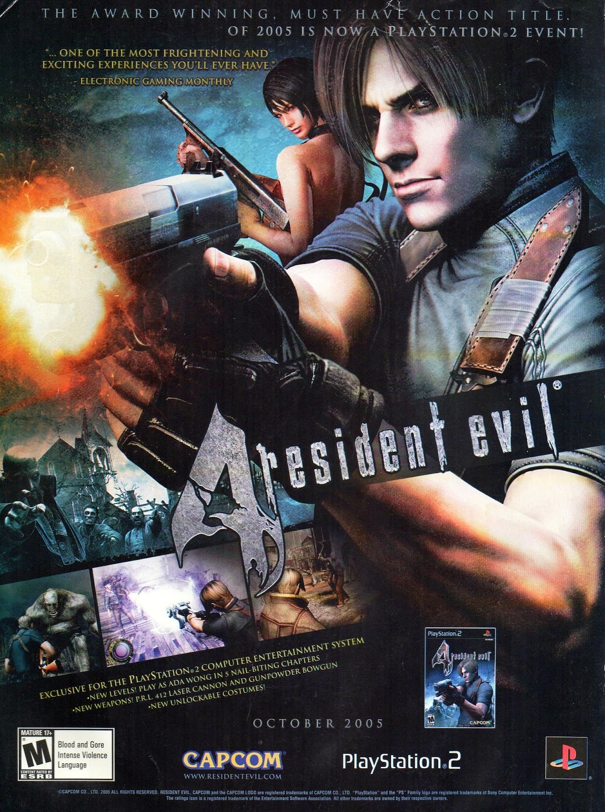 Resident Evil 4 [SLUS 21134] (Sony Playstation 2) - Box Scans