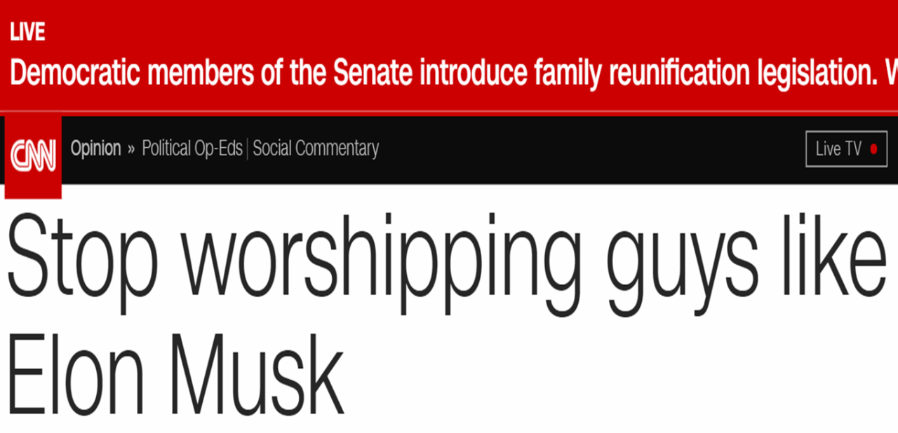sauvamente:  black-morticia:   Now I ain’t one to give CNN clout but uh… This article about Elon Musty is funniest gotdamn thing ever.     “Silicon valley’s most well known bros have allowed arrogance to damage their own reputations and society