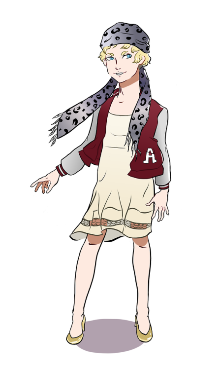 The first pride outfit - Lace, Letterman and Leopard - which only Ryo could pull off. Inspiration fo