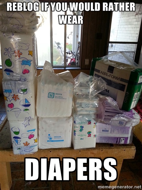 thelittlestpotat:  ronnieja1:  diapertrainingashley:They’re not only super comfy,