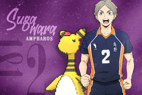 sapphitedreams: “The team with the better six is stronger.” ── Day 3, CrossOver : Karasuno X Pokémon