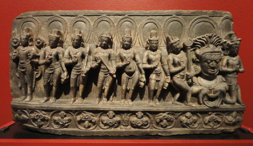 Navagraha (the planets deities) from Bihar, Pala art